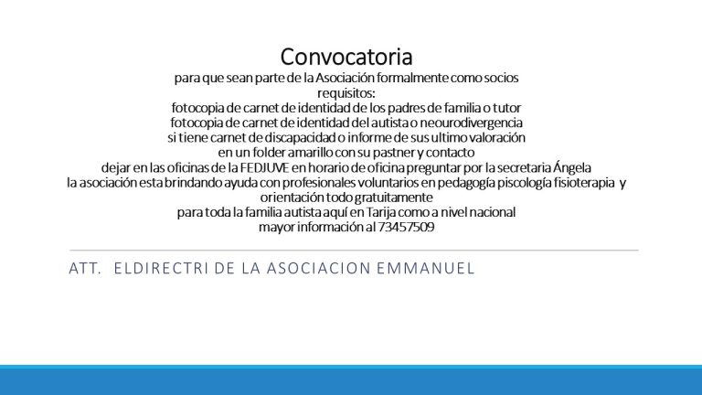 Convocatoria