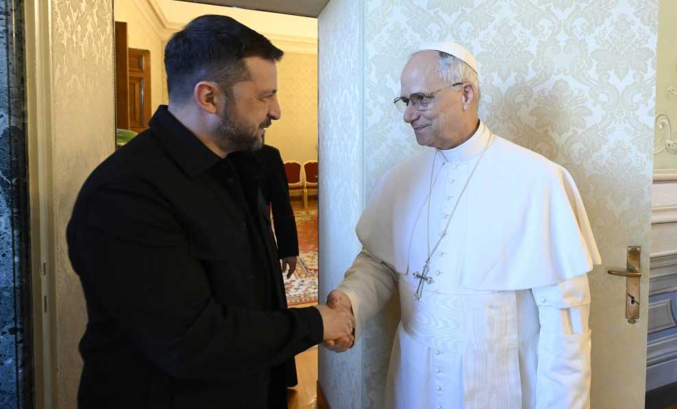 Papa-Leon-XIV-y-Zelenski-